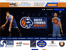 Tablet Screenshot of ouestlyonnaisbasket.com